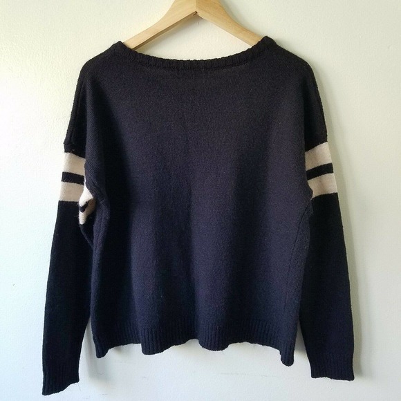 Brandy Melville Veena Navy White Striped Sweater - Picture 4 of 10